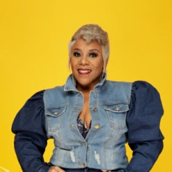 Curvaceous Boutique BLAZERS/VESTS/JACKETS Dark Puff Sleeve Denim Jacket