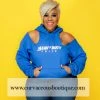 Curvaceous Boutique TOPS Royal Blue Heavy Duty Cutie Sweatshirt