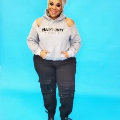 Curvaceous Boutique Grey Heavy Duty Cutie Sweatshirt 7 Curvaceous Boutique Grey Heavy Duty Cutie Sweatshirt