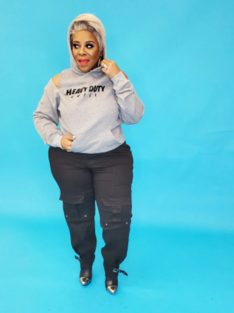 Curvaceous Boutique Grey Heavy Duty Cutie Sweatshirt 5 Curvaceous Boutique Grey Heavy Duty Cutie Sweatshirt