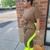 Curvaceous Boutique Olive Green Side Kick Set NEW 1 Curvaceous Boutique Olive Green Side Kick Set NEW