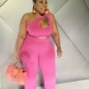 Curvaceous Boutique Pink Pretty Cut Out Jumpsuit JUMPSUITS 1 Curvaceous Boutique Pink Pretty Cut Out Jumpsuit JUMPSUITS