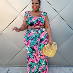 Curvaceous Boutique SETS Tropical Delight Skirt Set 5 Curvaceous Boutique SETS Tropical Delight Skirt Set