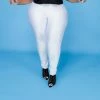 Curvaceous Boutique White Shiny Leggings