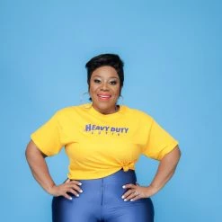 Curvaceous Boutique Mustard Heavy Duty Crop Tee NEW