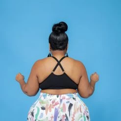 Curvaceous Boutique Black Cross Back Bralette