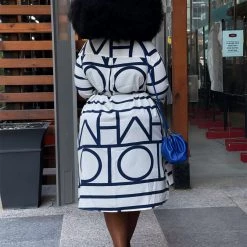 Curvaceous Boutique Blue Nori Tunic Dress/ Review Covid-19 Policy