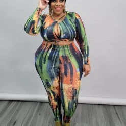 Curvaceous Boutique Bobbie Keyhole Pant Set SALE