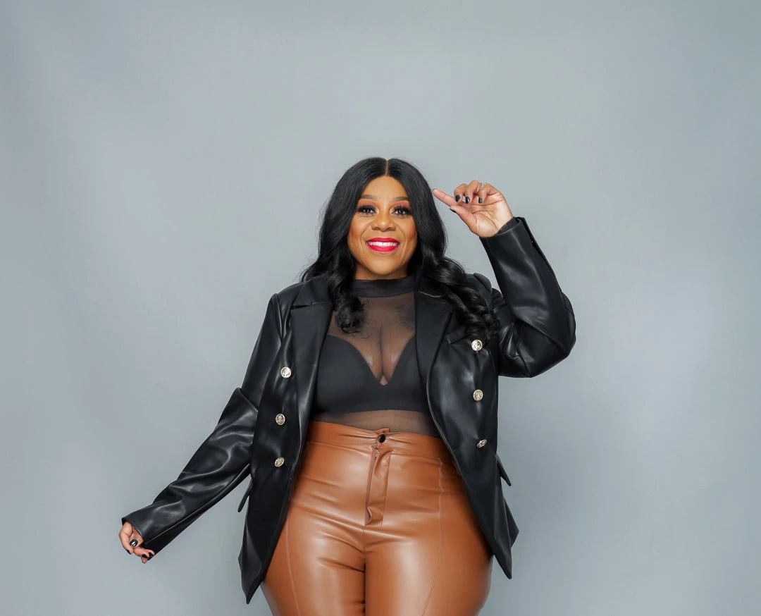 Curvaceous Boutique Black Vegan Leather Blazer 3 Curvaceous Boutique Black Vegan Leather Blazer