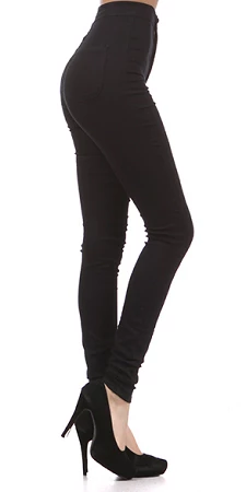 Curvaceous Boutique Black Basic Hi Waist Jeans 5 Curvaceous Boutique Black Basic Hi Waist Jeans