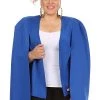 Curvaceous Boutique Blue Caped Hero Blazer