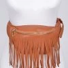 Curvaceous Boutique Brown Fringe Fanny Pack ACCESSORIES 2 Curvaceous Boutique Brown Fringe Fanny Pack ACCESSORIES