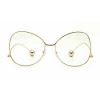 Curvaceous Boutique Gold Zina Metal Oversize Glasses ACCESSORIES 1 Curvaceous Boutique Gold Zina Metal Oversize Glasses ACCESSORIES
