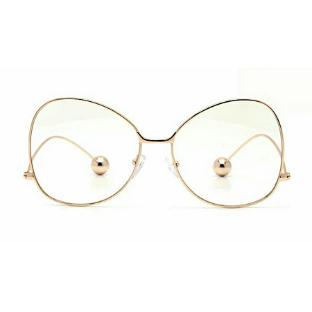 Curvaceous Boutique Gold Zina Metal Oversize Glasses ACCESSORIES 3 Curvaceous Boutique Gold Zina Metal Oversize Glasses ACCESSORIES