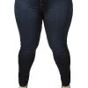 Curvaceous Boutique Dark Blue Basic Hi Waist Jeans
