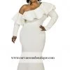 Curvaceous Boutique Ivory Olivia Ruffle Gown GOWNS 2 Curvaceous Boutique Ivory Olivia Ruffle Gown GOWNS