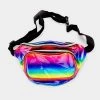 Curvaceous Boutique Rainbow Hologram Fanny Pack NEW