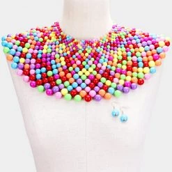 Curvaceous Boutique NEW Rainbow Bib Necklace