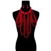 New Arrivals Red Pearl Long Draping Necklace Set ACCESSORIES 2 New Arrivals Red Pearl Long Draping Necklace Set ACCESSORIES