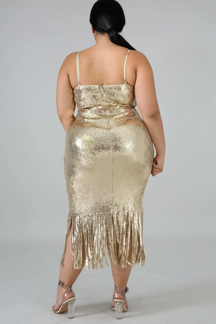 New Arrivals Tina Gold Fringe Sequin Dress 4 New Arrivals Tina Gold Fringe Sequin Dress