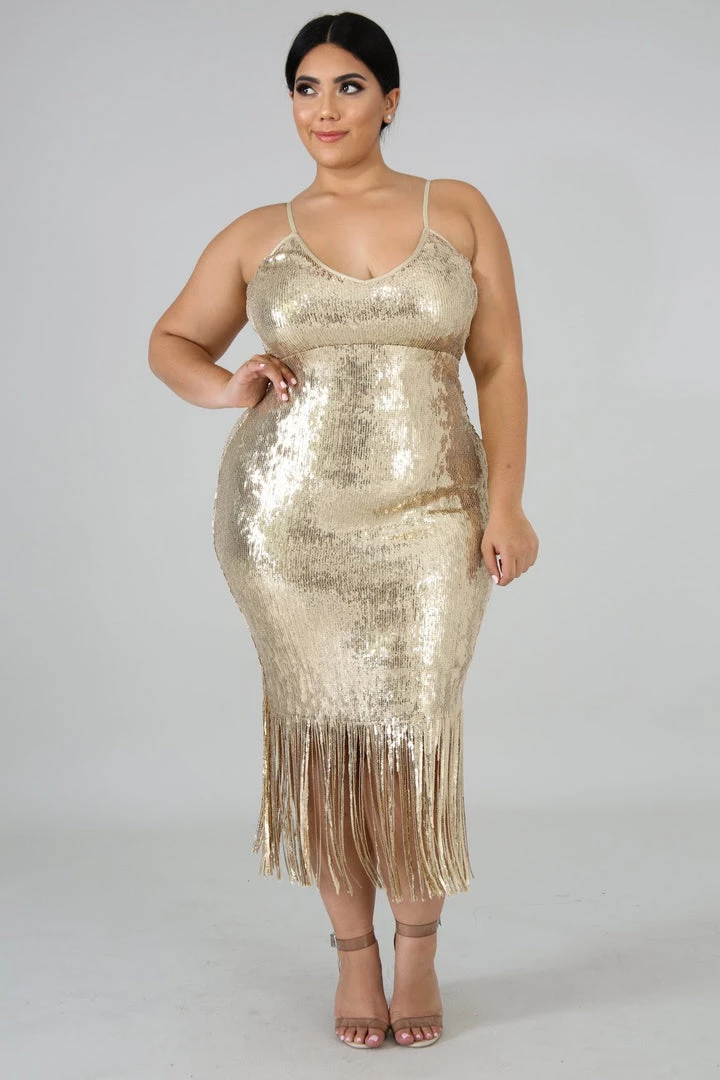 New Arrivals Tina Gold Fringe Sequin Dress 3 New Arrivals Tina Gold Fringe Sequin Dress