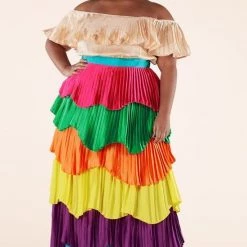 Curvaceous Boutique Mardigrass Tiered Dress