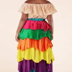 Curvaceous Boutique Mardigrass Tiered Dress