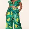 Curvaceous Boutique SALE Yellow Tropical Print Set 1 Curvaceous Boutique SALE Yellow Tropical Print Set