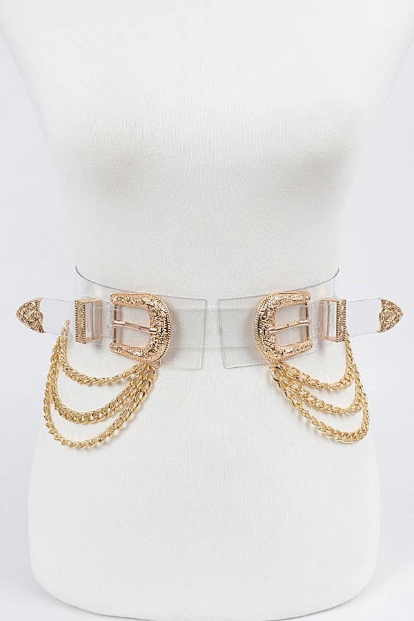 Curvaceous Boutique Gold Metal Buckle Plus Size Chain Belt 3 Curvaceous Boutique Gold Metal Buckle Plus Size Chain Belt