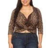 Curvaceous Boutique Animal Print Crop Top