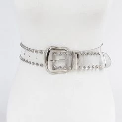 Curvaceous Boutique Silver Studded Plus Size Belt NEW