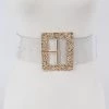 Curvaceous Boutique Glitter Metal Buckle Clear Plus Size Belt NEW 1 Curvaceous Boutique Glitter Metal Buckle Clear Plus Size Belt NEW