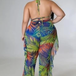 Curvaceous Boutique Blue Tropical Breeze Swimsuit 7 Curvaceous Boutique Blue Tropical Breeze Swimsuit