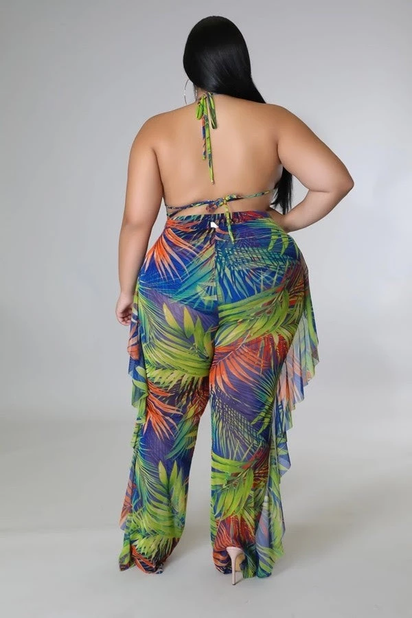 Curvaceous Boutique Blue Tropical Breeze Swimsuit 5 Curvaceous Boutique Blue Tropical Breeze Swimsuit