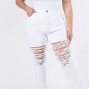 Curvaceous Boutique White Rock Da Bell Jeans