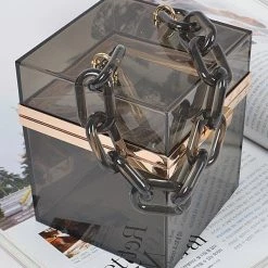 Curvaceous Boutique NEW Black Gift Box Clutch