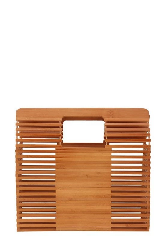 Curvaceous Boutique Bamboo Rectangle Shape Bag NEW 3 Curvaceous Boutique Bamboo Rectangle Shape Bag NEW