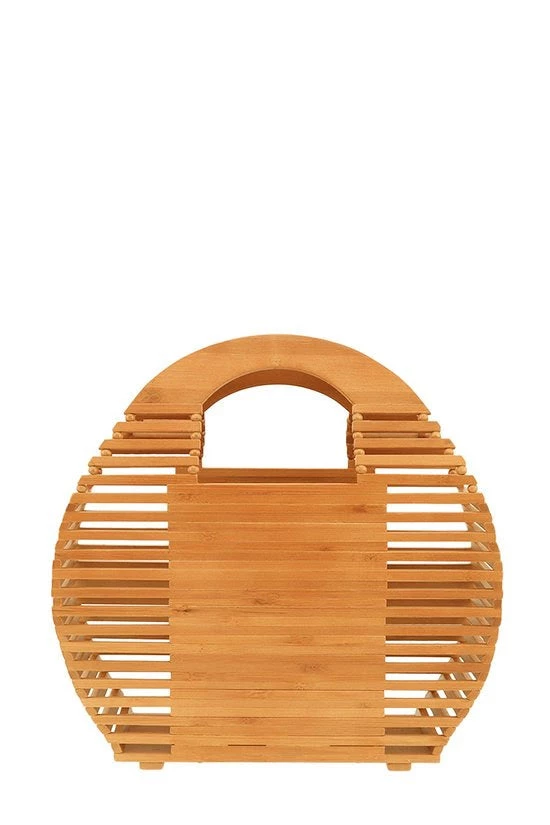 Curvaceous Boutique NEW Ark Hand Round Shape Bamboo Bag 3 Curvaceous Boutique NEW Ark Hand Round Shape Bamboo Bag