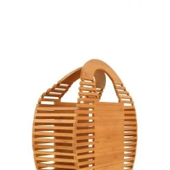 Curvaceous Boutique NEW Ark Hand Round Shape Bamboo Bag 5 Curvaceous Boutique NEW Ark Hand Round Shape Bamboo Bag
