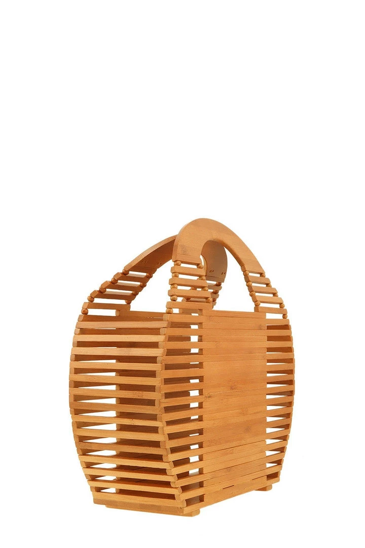 Curvaceous Boutique NEW Ark Hand Round Shape Bamboo Bag 4 Curvaceous Boutique NEW Ark Hand Round Shape Bamboo Bag