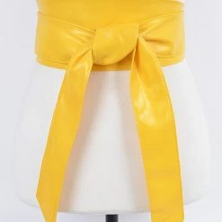 Curvaceous Boutique NEW Yellow Wide Kimono Plus Size Belt