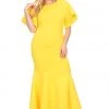 Curvaceous Boutique Yellow Scarlett Ohara Gown